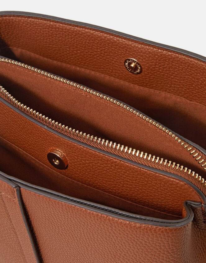 Webbing Strap Crossbody Bag , Tan (TAN), large