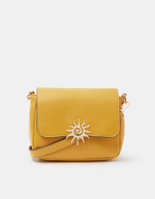 Sun Faux Leather Crossbody Bag, , large