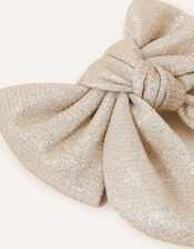 Girls Sparkle Bow Barrette Clip, , large