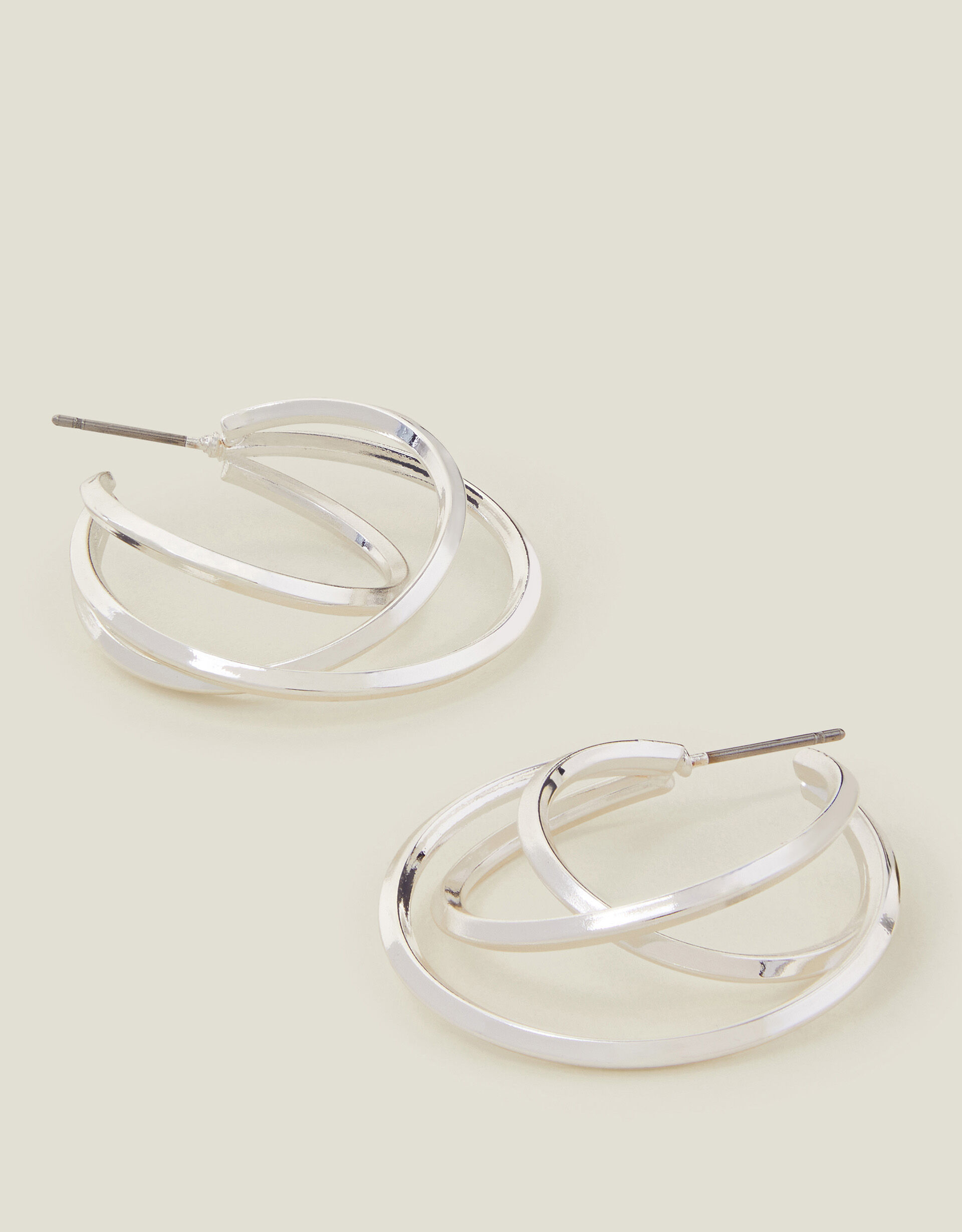 accessorize Layered Hoop Earrings