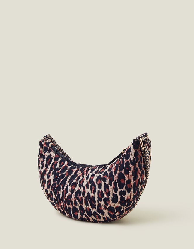 Leopard Print Sling Bag, , large