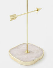 Maia Rose Quartz Arrow Jewellery Stand, , large