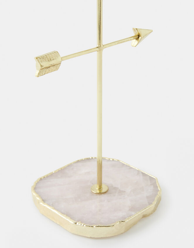 Maia Rose Quartz Arrow Jewellery Stand, , large