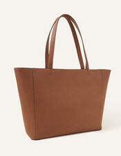 Front Pocket Tote Bag, Tan (TAN), large