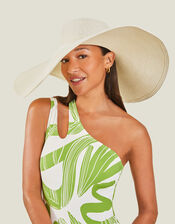 Extra Large Floppy Hat, White (WHITE), large