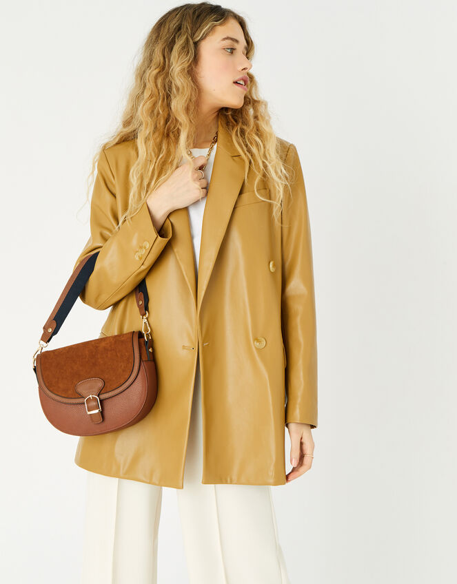 Nicola Saddle Cross-Body Bag , , large