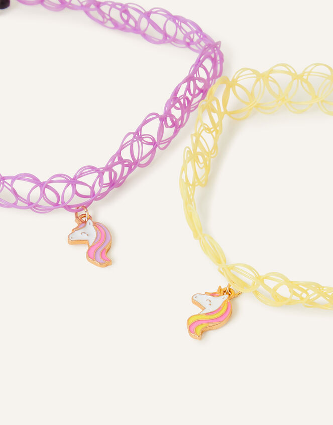 Girls Unicorn Chokers Set of Two , , large