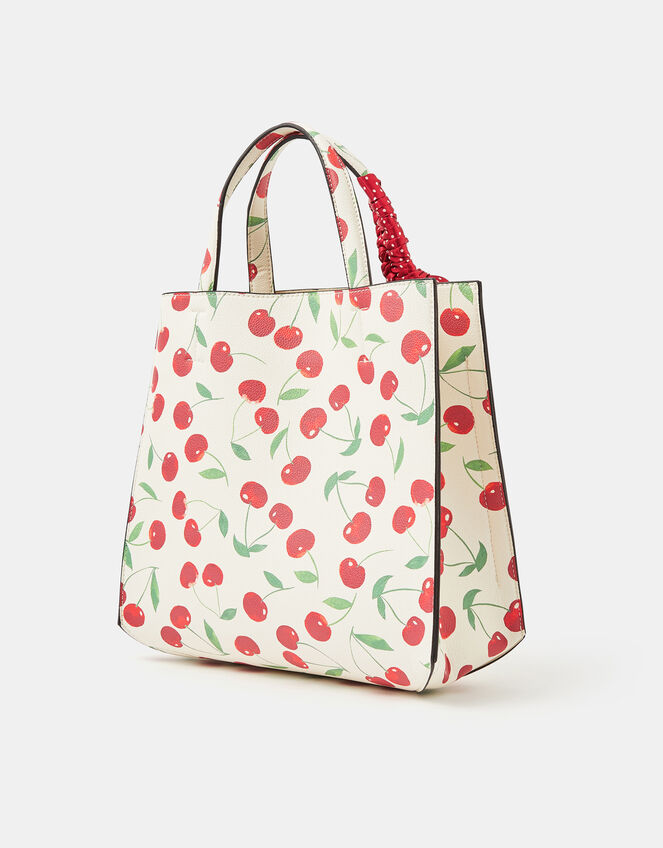Cherry Print Handbag, , large