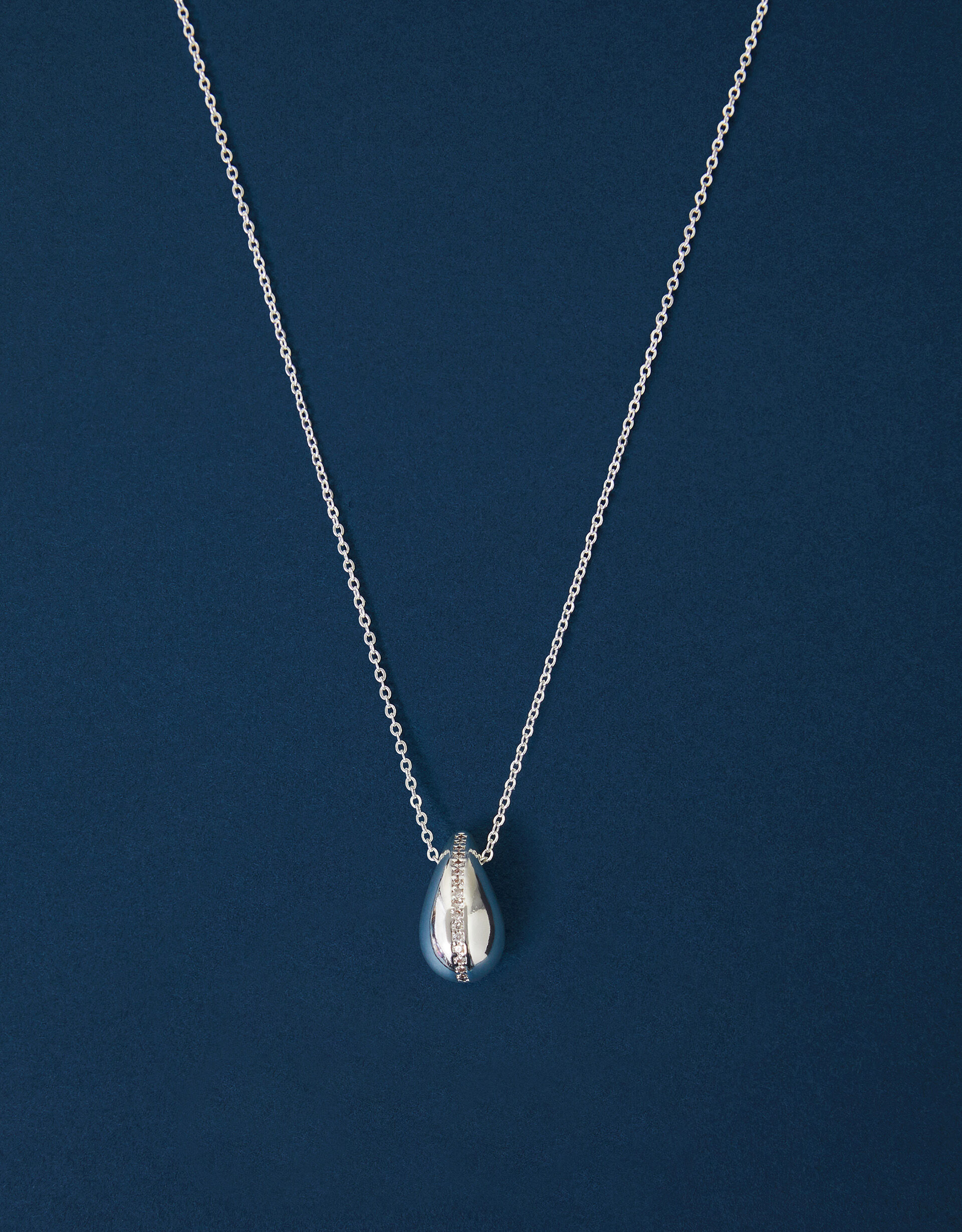 Teardrop pearl necklace silver online