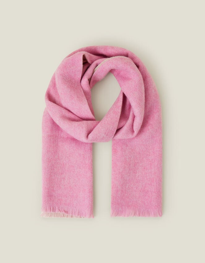 Plain Two-Tone Blanket Scarf, , large