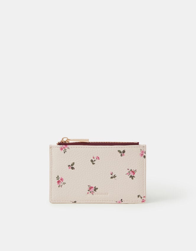 Floral Print Card Holder, , large
