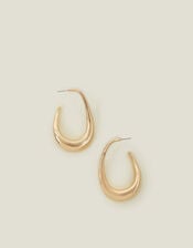Chunky Hoop Drop Earrings, Gold (GOLD), large