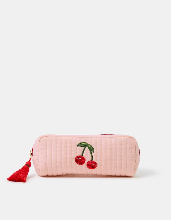 Embellished Cherry Pencil Case, , large