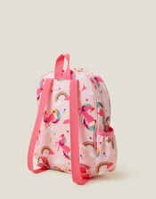 Girls Unicorn Print Backpack, , large