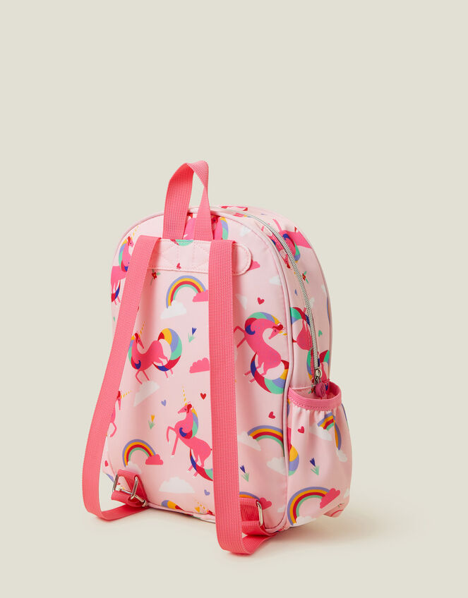 Girls Unicorn Print Backpack, , large