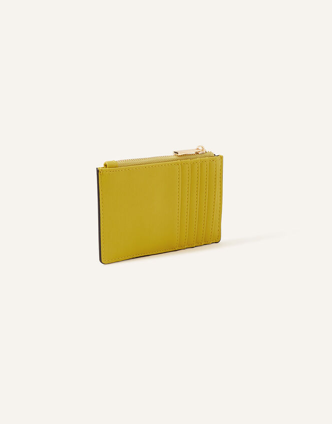 Classic Zip Card Holder, Green (LIME), large