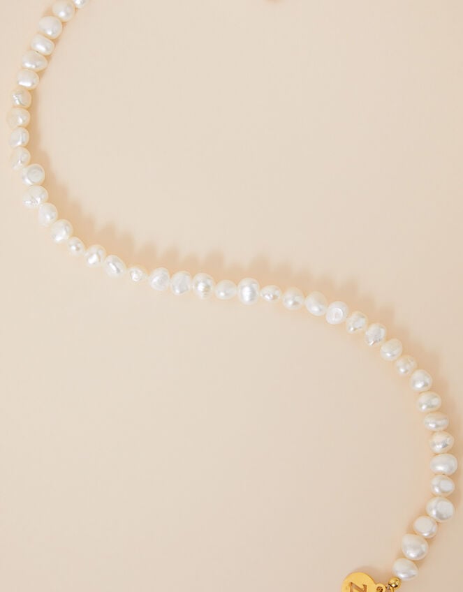 14ct Gold-Plated Pearl Choker, , large
