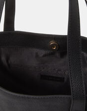 Suede Contrast Shopper Bag, , large