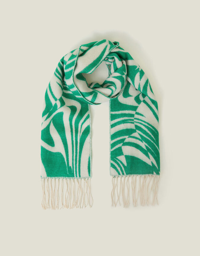 Abstract Print Blanket Scarf, , large