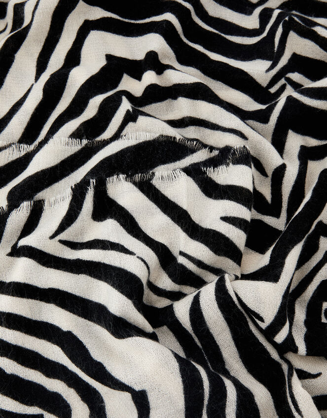 Attie Zebra Blanket Scarf, , large
