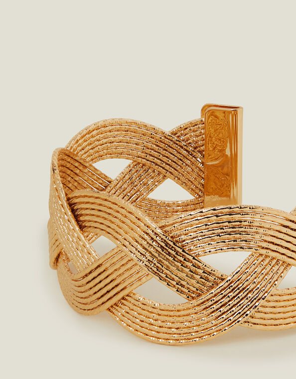 Plait Textured Bangle , , large