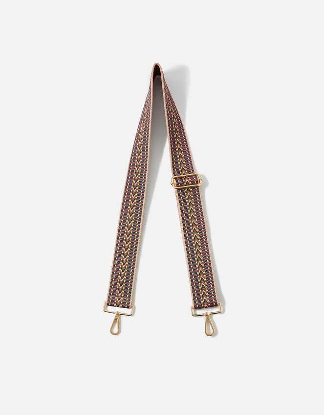 Aztec Webbing Bag Strap, Pink (PINK), large
