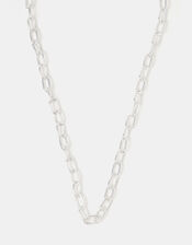Chain Necklace, Silver (SILVER), large