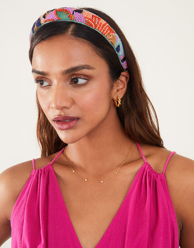 Beaded Sundown Headband, , large
