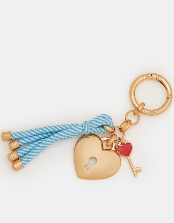 Padlock & Key Bag Charm, , large