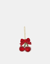 Embellished Cherry Christmas Tree Decoration, , large