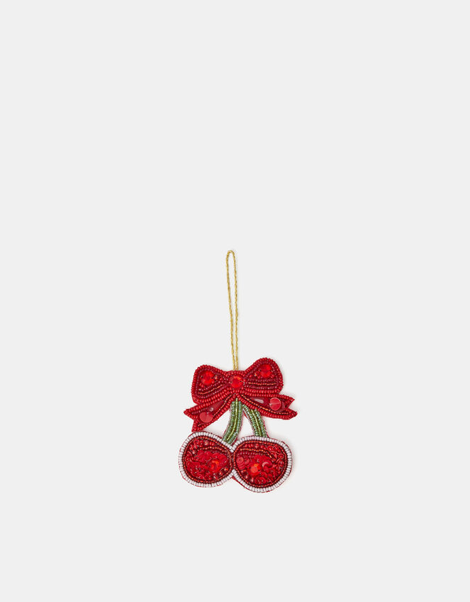 Embellished Cherry Christmas Tree Decoration, , large