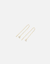 Gold-Plated Sterling Silver Threader Earrings, , large