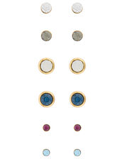 Rainbow Stud Multipack with Swarovski® Crystals, , large