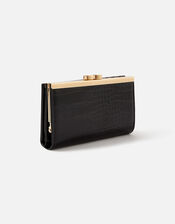 Large Bella Clip Frame Purse, Black (BLACK), large