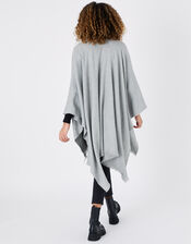 Metallic Blanket Wrap Scarf, , large