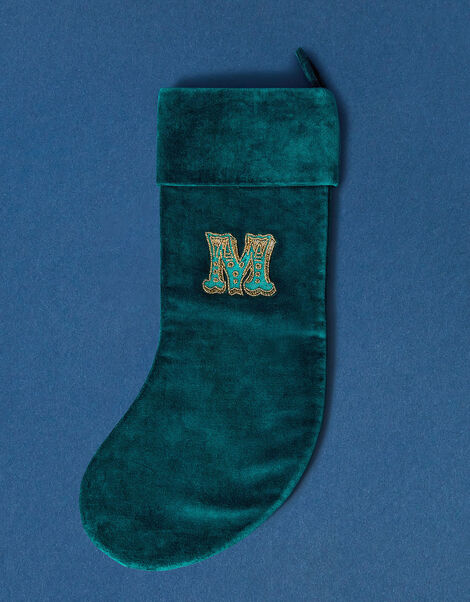 Embroidered Initial M Stocking , , large