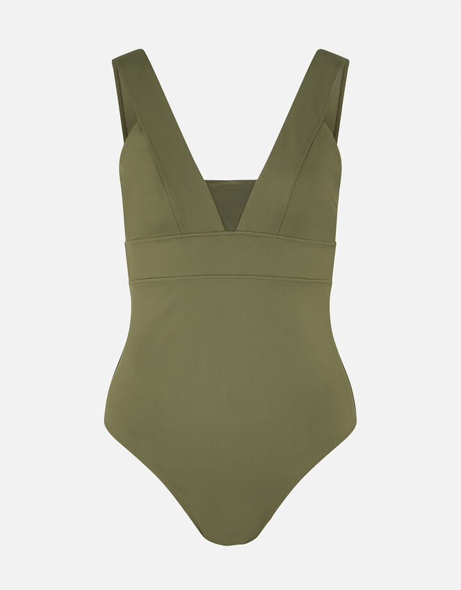 Lexi Ribbed Shaping swimsuit, Green (KHAKI), large