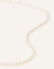 14ct Gold-Plated Seed Pearl Necklace, , large