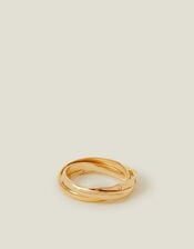 14ct Gold-Plated Russian Band Ring, Gold (GOLD), large