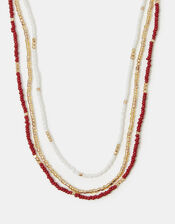 3-Pack Skinny Beaded Necklaces, , large