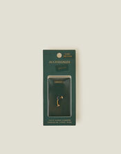 14ct Gold-Plated Cubic Zirconia Curved Barbell, , large