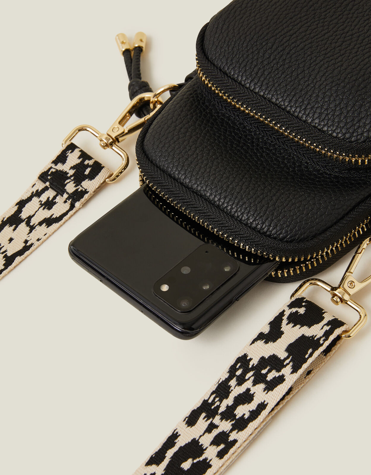 Mobile phone online purse with strap