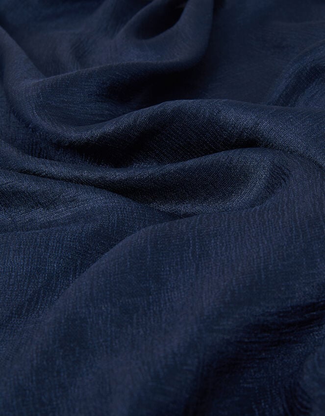 Lightweight Shimmer Scarf, Blue (NAVY), large