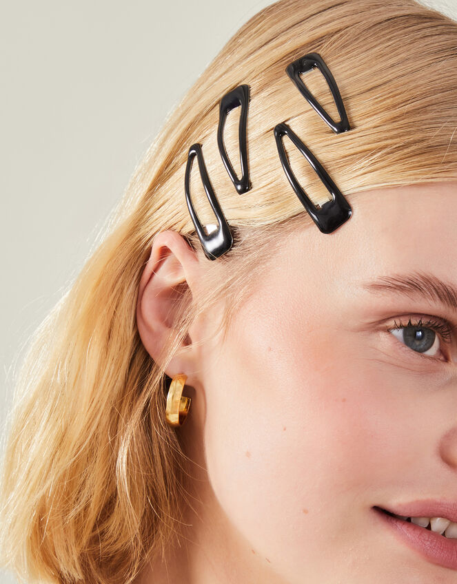 4-Pack Snap Hair Clips, , large