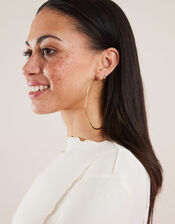 Recycled Large Simple Hoops , Gold (GOLD), large