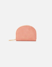 Semi Circle Coin Purse, Orange (CORAL), large