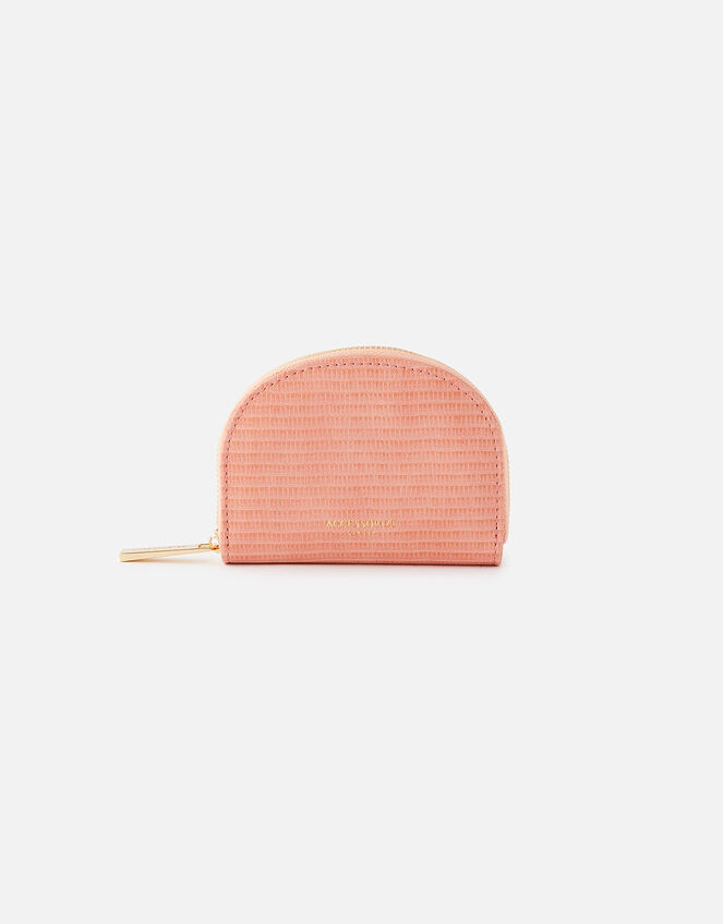 Semi Circle Coin Purse, Orange (CORAL), large