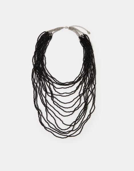 Beaded Layered Necklace, , large