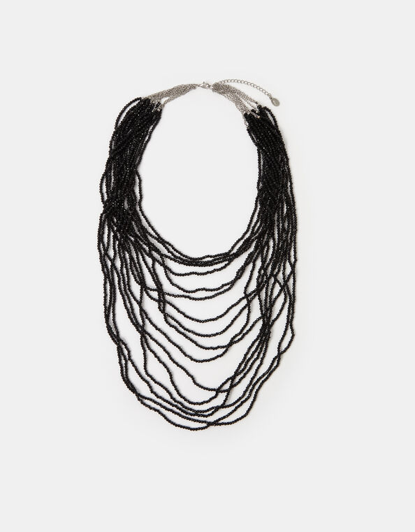 Beaded Layered Necklace, , large