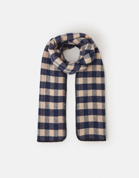 Checkered Blanket Scarf, , large